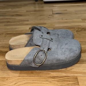 American Eagle Outfitters Gray Suede Slip Ons